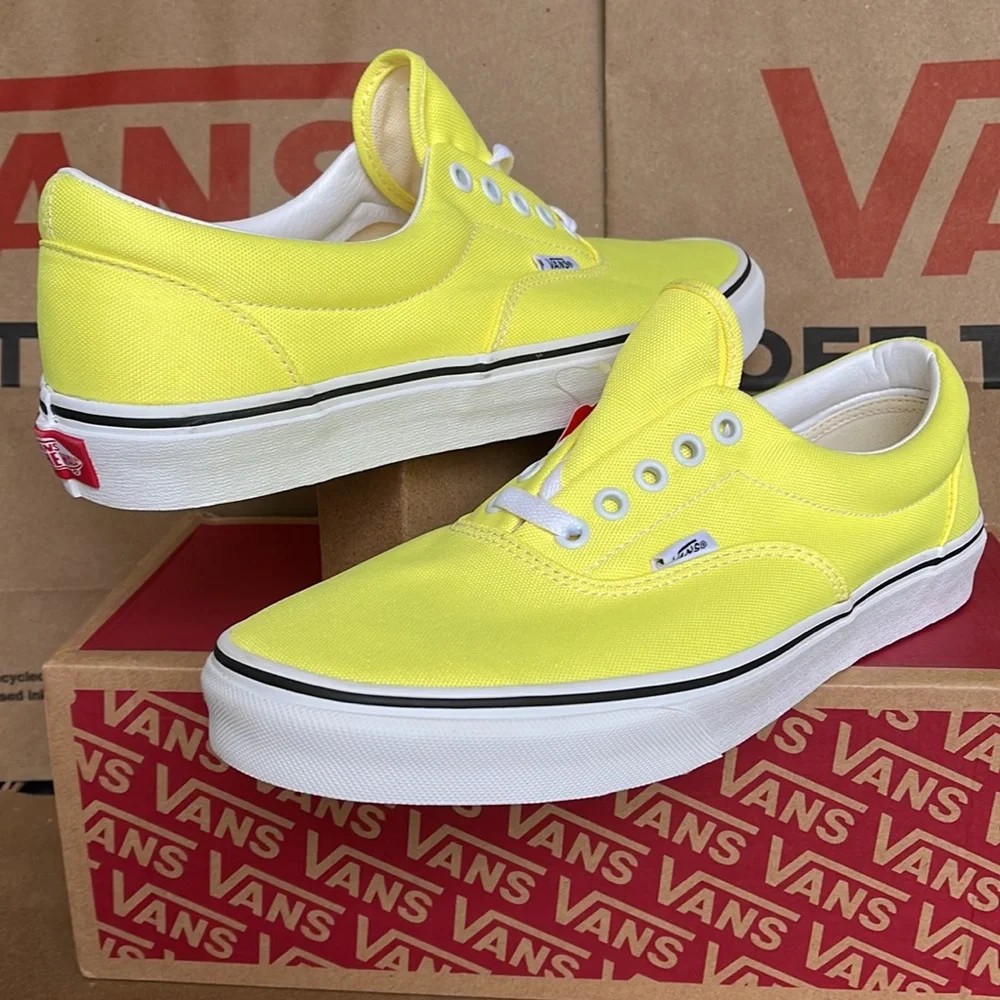 Vans Era Neon Lemon Tonic/True White sneakers WMNS - Picture 9 of 16